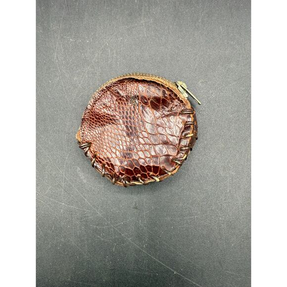 Vintage Alligator Brown Coin Purse - good condition - Picture 2 of 7